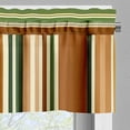 thumbnail image 6 of Ambesonne Mid Century Valance & Curtain 3 Pcs Set, Art of Monstera Leaves, 55"x45", Reseda Green Pale Caramel, 6 of 7