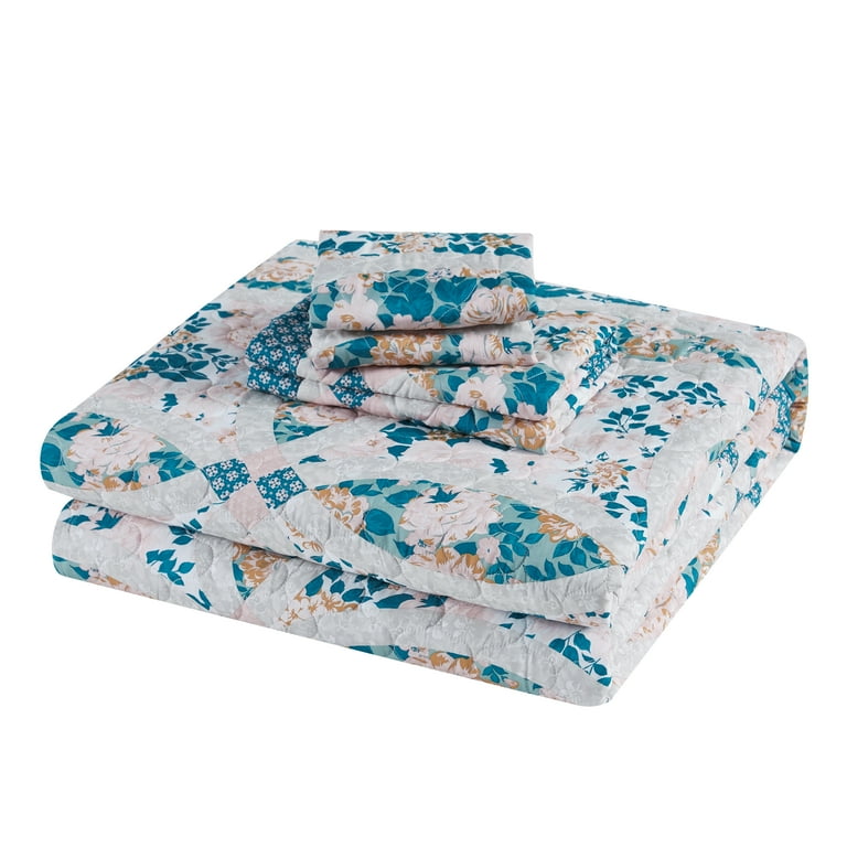 Mainstays Multicolor Abby Corsair Quilt Sham, Standard/Queen, 2