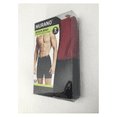 thumbnail image 2 of Murano Men's Solid 2-Pack Cotton Comfort Stretch Boxer Brief, Red/Black, M-32/34, 2 of 2
