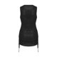 thumbnail image 3 of Vestido de cóctel con lentejuelas para mujer, con cuello en V, vestido de fiesta con purpurina y ceñido al cuerpo XBTCLXEBCO Negro, Extra Grande, 3 of 6