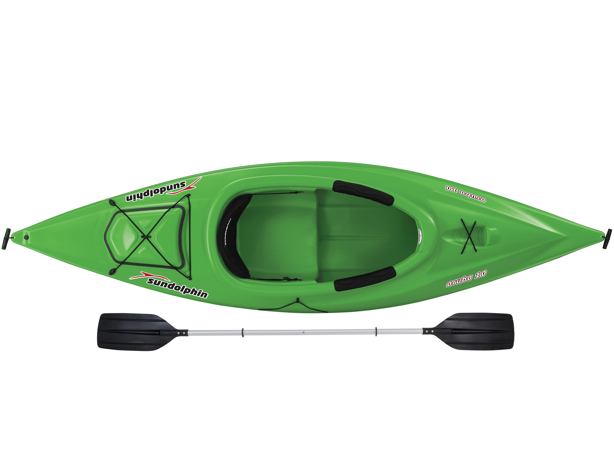 Sun Dolphin Aruba 10' Sit-in Kayak Lime, Paddle Included - image 4 of 5