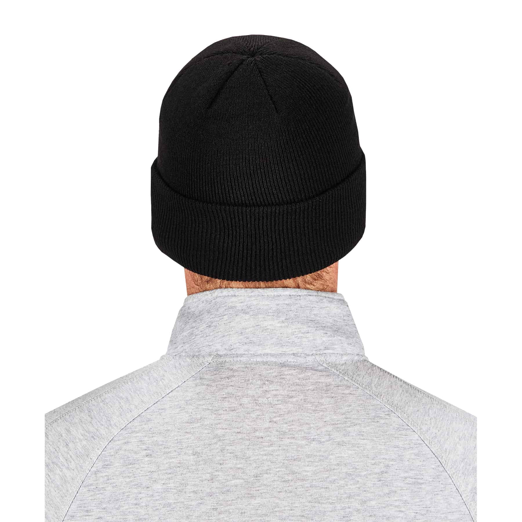 6806 Black 6806 Cuffed Rib Knit Beanie Hat - Walmart Business Supplies