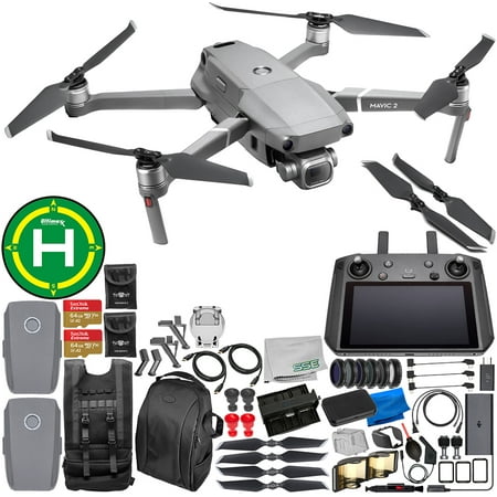 DJI Mavic 2 Pro Drone Quadcopter with Hasselblad Camera 1” CMOS Sensor with Smart Controller Everything-You-Need 2-Battery