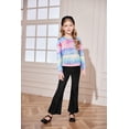 thumbnail image 6 of Arshiner Girls 2 Piece Clothes Long Sleeve Sweatshirt & Flared Pants Fall Clothing Set, 6 of 6