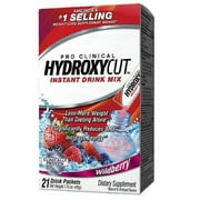Hydroxycut Pro Clinical Instant Drink Mix Packets, Wildberry - 21 Ea