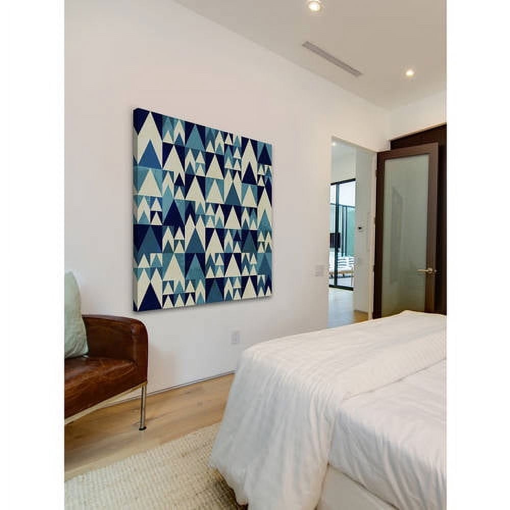 "Blue Invasion" Painting Print on Wrapped Canvas