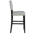 thumbnail image 4 of Riverbay Furniture 30" Faux Leather & Wood Bar Stool in Dove Gray/Black, 4 of 12