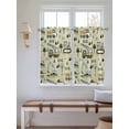 thumbnail image 2 of Cartoon Tractor Living Room Curtains 2 Panel, Cute Green Digger Shovel Truck Rustic Cafe Window Treatment, Farmhouse Bedroom Bathroom Kitchen Curtains Drapes 104"x45", 2 of 6