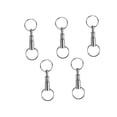 thumbnail image 1 of 5Pcs Iron Double Detachable Keychain Removable Double Keychains Double Keychain Rotating Ring keychain, 1 of 5