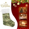 thumbnail image 4 of Coolnut 17.7 Inch Christmas Stockings, 1 PCS Green Military Camouflage Presonalized Large Stocking Sock for Family Holiday Xmas Party Decorations, 4 of 7