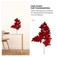 thumbnail image 2 of LABSERRON Autumn Fall Artificial Thanksgiving Plant for Decor Made of Flannel in Red Color 1Pc, 2 of 8