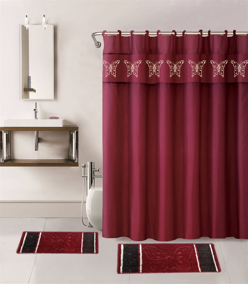 SAMIMPORT2011 15 Piece Bathroom Linen & Accessory Set 2Rugs/Mats, 1