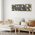 thumbnail image 3 of IDEA4WALL Extra Large Framed Canvas Print Wall Art Abstract Geometric Infinity Loop Modern Art Antique Retro Fine Art Vintage Wall Decor Oversized Artwork Relax/Calm for Living Room - 60"x20", 3 of 5