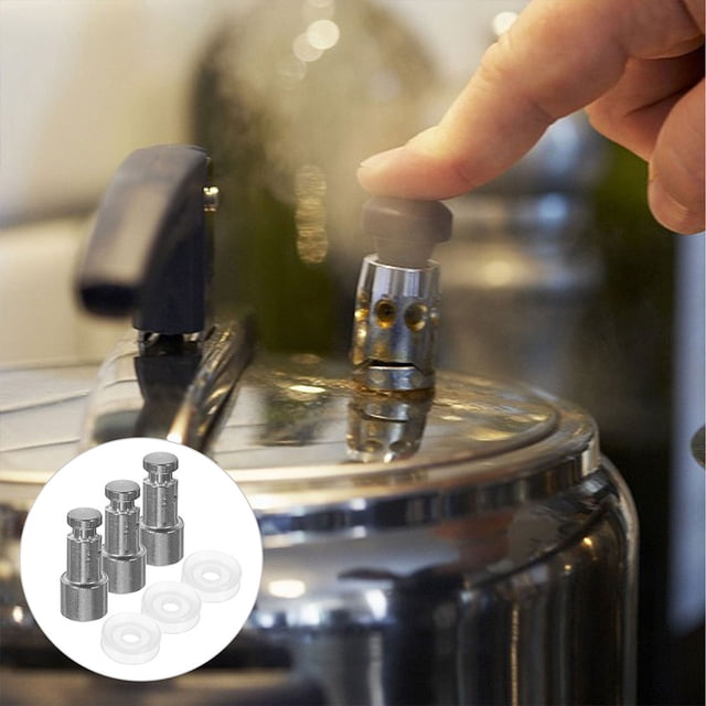 REOFLYUP 5Sets Pressure Cooker Safety Relief Float Valve Stainless Steel Material for Kitchen Cookers