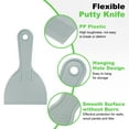 thumbnail image 3 of Uxcell 4pcs Putty Scraper 1.5" Plastic Flexible Tool for Pasting Plaster Repairing Walls, 3 of 7