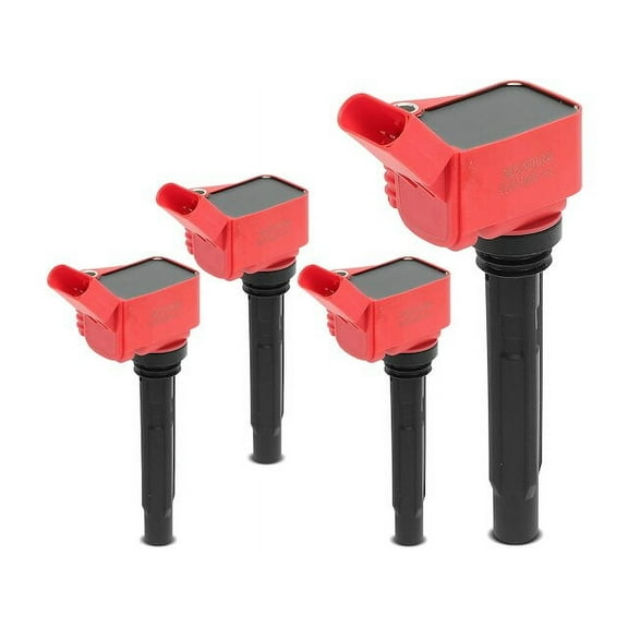 Ignition Coil Kit 4 - Compatible with 2014 - 2023 Volkswagen Jetta 2015 2016 2017 2018 2019 2020 2021 2022