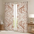 thumbnail image 2 of Homewish Floral Safari Deer Rabbit Blackout Curtains Set of 2 (52x84 Each) for Female Men,Jungle Animal Window Curtains,Exotic Style Curtains and Drapes,Super Cozy Room Decor, 2 of 6