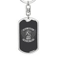 thumbnail image 5 of Hell Riders Wild And Free Biker Stainless Steel or 18k Gold Premium Swivel Dog Tag Keychain, 5 of 10