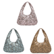 thumbnail image 1 of Bolso Hombro Con Leopardo Y Media PU Hobo para Mujer () Rosa, 1 of 9
