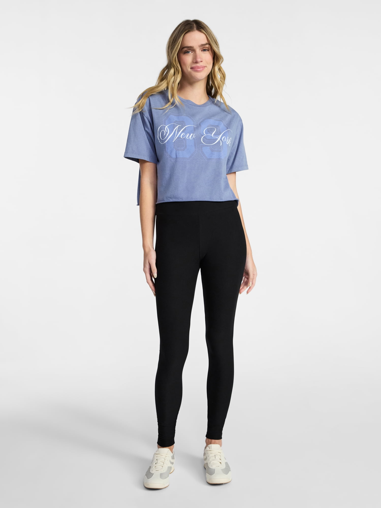 No Boundaries Super Soft Core Ankle Leggings, 27.5'' Inseam, Women's and Women's Plus XXS-4X