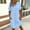Blue, variant on Women's Button Down Shirt Dress Casual Short Sleeve Summer Tunic Dress with Pockets Loose Fit Beach Cover Up