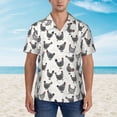 thumbnail image 4 of Daiia Funny Chicken Hawaiian Shirt for Men Gentle Cotton Regular Short Sleeve Casual-X-Large, 4 of 9