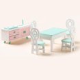 thumbnail image 3 of Muebles de de , accesorios de 1:12 modelo de decoración de muebles en miniatura, juguete para niños Comedor 6PCS, 3 of 9