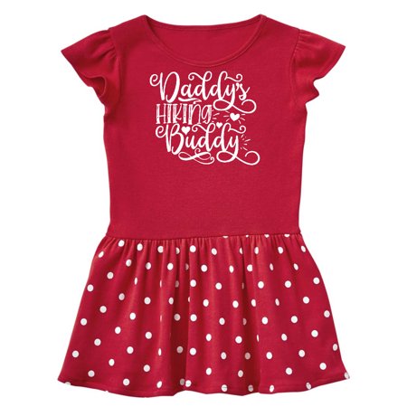 

Inktastic Daddy s Hiking Buddy with Hearts Gift Baby Girl Dress