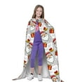 thumbnail image 4 of Honeii Christmas Santa Claus Print Poncho Cape, Cloak Coat, Snuggly Hooded Wearable Blanket, Hooded Cape For Teenagers,Halloween Costumes-, 4 of 7