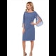 thumbnail image 1 of Vestidos de para Mujer, con Mangas Abullonadas, para Fiestas, Bodas y Cócteles Azul Pavo Real XXL, 1 of 5