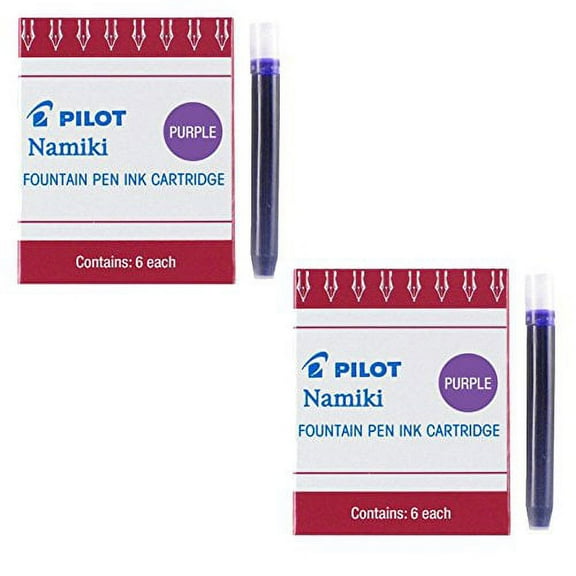 Pilot Namiki IC50 Fountain Pen Ink Cartridge, Purple 6/Pk (Total 12) (69004)