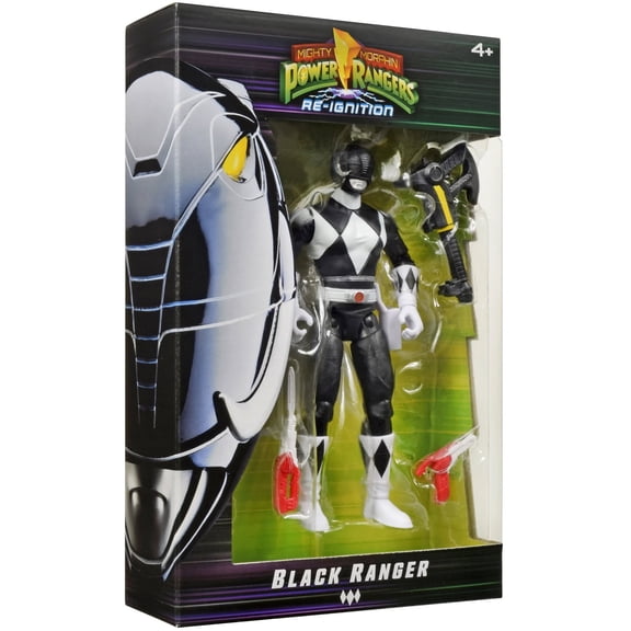 Power Rangers Mighty Morphin Re-Ignition Black Ranger Action Figure