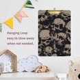 thumbnail image 7 of Coolnut 12"x9" Skull Clipboard A4 Size Standard Size Clipboards Decorative Clipboard with Low Profile Metal Clip for Office, School, Nurses, Students, 7 of 7