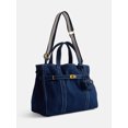 thumbnail image 2 of Free Assembly Women's Canvas Tote Handbag with Tote Charm, Navy Water, 2 of 4