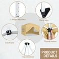 thumbnail image 6 of BAYUELSWU Pop-up Canopy Tent 10 x10 Ft Carpas para Patio Two Doors & Two Windows Practical Waterproof Right-Angle Folding Tent for Camping, Patio, Party, Backyard (Khaki), 6 of 8