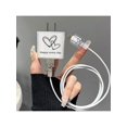 thumbnail image 1 of 3pcs/Set Iphone Charger Cable Accessories, Dolphin/Butterfly/Eye Design Data Line Protector And Heart Shaped Cable Winder, 1 of 4