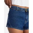 thumbnail image 4 of No Boundaries Western Belted Shortie Shorts, 2.5" Inseam, Women's 00-18, 4 of 5