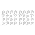 thumbnail image 4 of Ounissouiy Pack of 16 Coffee Printing Model Plastic Sugar Powdered Flower Foam Molds Cafe Accessories Stencils Biscuit Cupcake Spray Type2 NO2, 4 of 6
