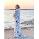 thumbnail image 2 of Manta polar de felpa VCNY Home Coastal, 127 x 178 cm, azul y gris, 2 of 5