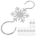 thumbnail image 3 of DiMaddie 10-Pack Christmas Hanging Hooks Metal Ornament Hangers Xmas Stocking Holders for Holiday Decorations, 3 of 7