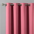 thumbnail image 2 of Quality Home Basic Thermal Blackout Curtains - Antique Bronze Grommet Top - Pink (Set of 2 Panels), 2 of 3