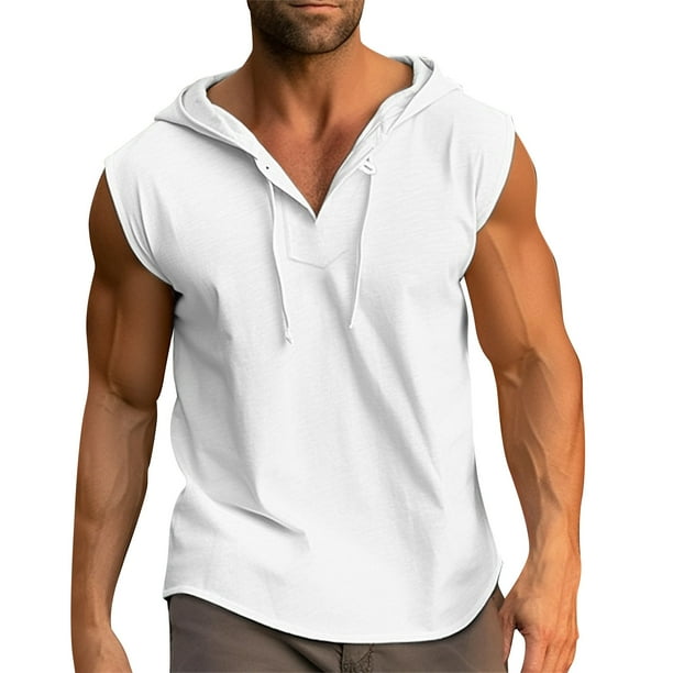 Men's Short Sleeved Men's Tankn Casual Color Matching Tank Top L
