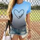thumbnail image 2 of Camisetas con degradado de cuello redondo para mujer Blusas cómodas sueltas a la moda Tops de San Valentín Fridja  gope1358, 2 of 7