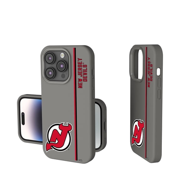 Keyscaper Gray New Jersey Devils Sidebar Soft Touch iPhone Case