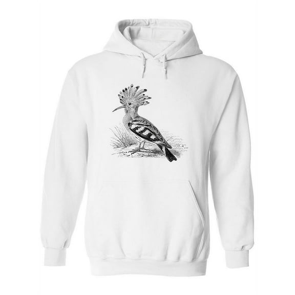 Hoopoe Drawing Hoodie Women -Image by Shutterstock, Female Medium