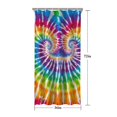thumbnail image 5 of Colorful Rainbow Tie Dye Spiral Pattern Shower Curtain 36"x72" ,Bathroom Decorative Shower Curtains Set with 12 Hooks,Modern Waterproof Washable Shower Curtain, 5 of 6