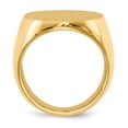 thumbnail image 2 of Real 14kt Yellow Gold 26.5x19.0mm Closed Back Men's Signet Ring Size: 10; for Adults and Teens; for Women and Men, 2 of 5