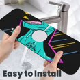 thumbnail image 6 of Pofeuu Rex Dinosaur With Sunglasses Print Splash Guard for Sink Faucet Sink Gadgets-Splash Guard Behind Faucet Drip Catcher for Kitchen, Bathroom,Sink Mat, 6 of 7