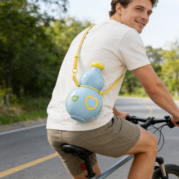 880Ml Large Capacity Gourd Water Bottle With Adjustable Strap