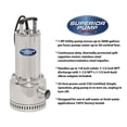 thumbnail image 2 of Superior Pump 91197 1 HP 1.5 Inch Side Discharge Stainless Steel Utility Pump, 2 of 8